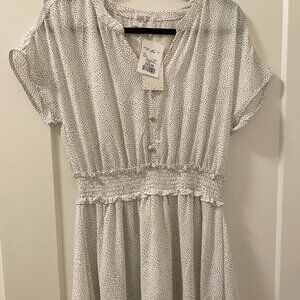 Sienna Sky Polka Dot Mini Dress Size M -New With Tags